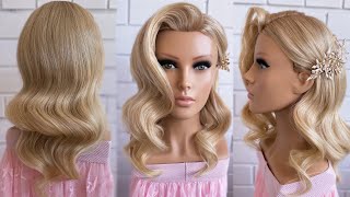 How to make hollywood waves Hairstyle tutorial [upl. by Ellienad891]