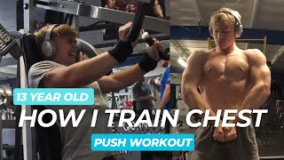 13 years old  How I Train Chest Full Workout [upl. by Aden407]