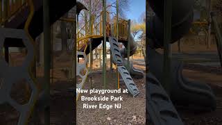 The new playground is now open at Brookside Park in River Edge NJ [upl. by Riffle619]