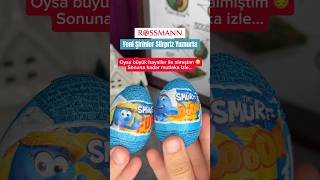 Rossmann şirinler sürpriz yumurta 🥚 🎁 reklam değildir Ürünleri kendim satın aldım rossmann [upl. by Neelia]