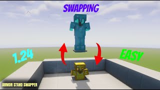 EASY Armor Stand Swapper 100 WORKING Minecraft 1204 TUTORIAL [upl. by Ibbetson]