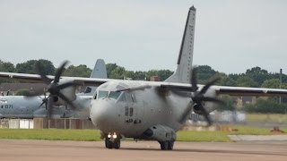 Alenia C27J Spartan Italian Air Force departure at RIAT 2016 AirShow [upl. by Vivi718]