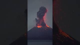 Crazy eruptions from Krakatoa volcano [upl. by Almita384]