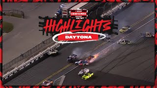 Nick Sanchez takes the win after wild wreck at Daytona  NASCAR [upl. by Cora883]