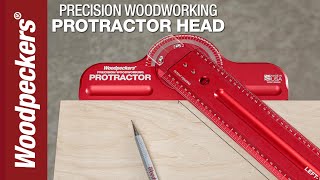 Precision Woodworking Protractor  Woodpeckers Woodworking Tools [upl. by Fabrin]