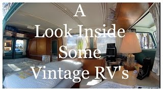 RV TOUR OF REMODELED VINTAGE RVS [upl. by Natsuj]