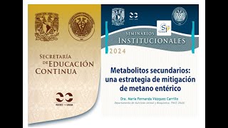 Metabolitos secundarios una estrategia de mitigación de metano entérico [upl. by Acceber]