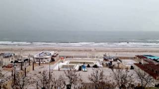 Nevicata sulla spiaggia a Riccione [upl. by Ody466]