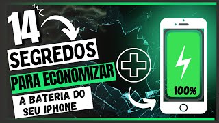 🔋😱 14 DICAS INCRÍVEIS de como ECONOMIZAR a BATERIA do seu iPhone [upl. by Nahtiek]