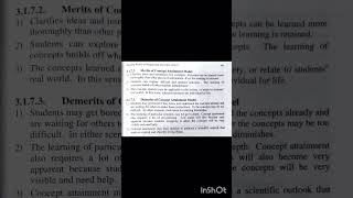 ShortsMerits amp Demerits of Concept Attainment ModelTeaching ampLearningBEd MEd NET CTET KVS [upl. by Sternick]