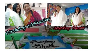 How we celebrate sandeep bhatt birthday at dekyilingsandeepbhatt tibetanyoutuber dehradun [upl. by Kasey]