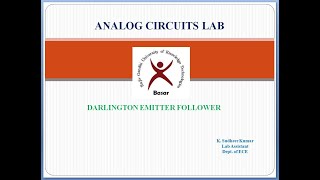 Darlington Emitter Follower [upl. by Ilowell918]