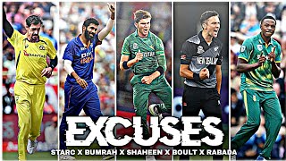 Best bowlers x Excuses • Starc Excuses • Shaheen Excuses • T Boult Excuses • Bumrah Excuses • status [upl. by Milli]