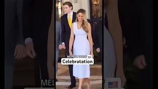 The Trumps are here trump president 2025 whitehouse barrontrump melanie power win [upl. by Jodie]