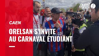 Orelsan invité surprise du carnaval étudiant de Caen [upl. by Suiratnod]