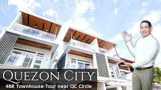 House Tour QC70 • quotJust 5 Minutes to QUEZON CITY Circlequot • 4BR Brand New Townhouse for Sale [upl. by Benedicto]