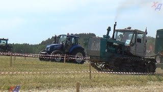 T150 vs New Holland  Tractor show  Tractor Drag Race competitions [upl. by Noni779]