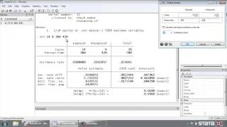 Stata® tutorial Incidencerate ratios calculator [upl. by Rimaa]