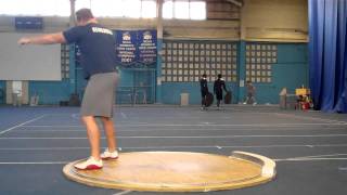 Shot Put Technique Session 1212 [upl. by Bolten896]