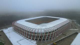 stadion Jagiellonii Białystok z drona  grudzień 2022 [upl. by Rambert146]