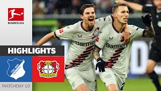 Leverkusen Keeps Marching On  Hoffenheim  Leverkusen 23  Highlights  Matchday 10 – Bundesliga [upl. by Hcra]