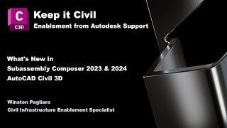 Whats New in Subassembly Composer 2023 and 2024 for Civil 3D including a free PKT [upl. by Nebeur]