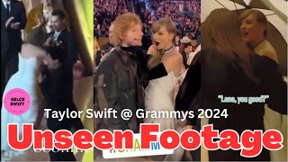 UNSEEN Footage of Taylor Swift at the Grammys 2024 with Lana Del Ray Ed Sheeran Jack Antonoff [upl. by Lua]