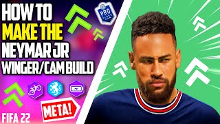 FIFA 22 PRO CLUBS  THE MOST SKILLFUL 5⭐5⭐ WINGERCAM BUILD 👑⚡ NEYMAR JR RECREATION BUILDFACE [upl. by Nasah863]