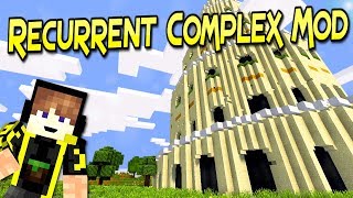 Recurrent Complex Mod  Mas De 150 Estructuras  Minecraft 1122 – 1710  Mod Review En Español [upl. by Quitt830]