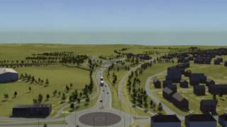 A737 Improvements at Beith  Fly over visualisation [upl. by Elynad]