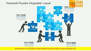 Teamwork Puzzles Infographic Layout Powerpoint Templates [upl. by Devina886]