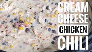 Crockpot Cream Cheese Chicken Chili [upl. by Zedekiah248]