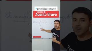 Crase e emprego do acento grave crase acentograve português enem linguaportuguesa concursos [upl. by Akinwahs]