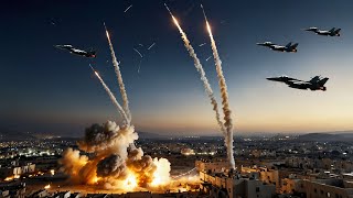 Horrifying Moment 8500 New Iranian Missiles Hit Center of Israels Capital Tel Aviv [upl. by Justina]