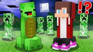 How Mikey and JJ Became a CREEPERS  Minecraft Maizen Challenge [upl. by Eiral]