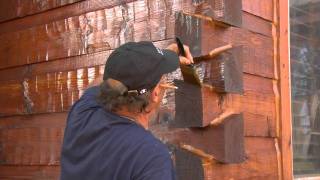 TWP® Exterior Wood Preservative  Staining your Log Home with TWP® [upl. by Eugenides]