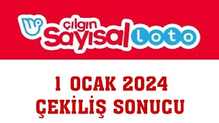 Çılgın Sayısal Loto Çekiliş Sonuçları 1 Ocak 2024 [upl. by Firestone]