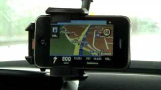 Sygic Mobile Maps 2009 on Apple iPhone [upl. by Jaquith]