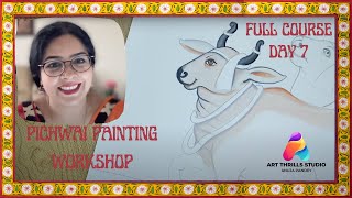 Pichwai Painting Live Tutorial Day 7 [upl. by Weatherley]