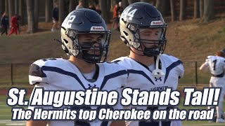 St Augustine 21 Cherokee 7  HS Football  J Turney 146 yards TD  Hermits move to 30 [upl. by Milly]