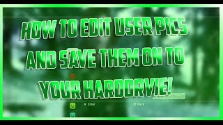 How To Edit Your User Pictures  quotChange User Iconsquot  Jailbreak Only PS3 [upl. by Cynthie]