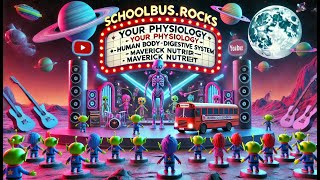 SchoolBusRocks Your Physiology  GEN Human Body Digestive System March Maverick Stomach  ATG [upl. by Martijn303]