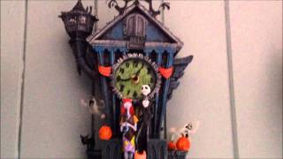 The Nightmare Before Christmas Cuckoo Clock Demonstration amp Review [upl. by Wrdna]