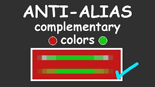 Pixel Art  ANTIALIAS complementary colors [upl. by Kirima]