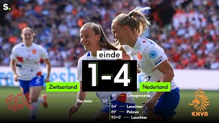 Highlights uit de match ZwitserlandNederland 14 [upl. by Alilahk]