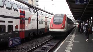 SBB CFF FFS ICN 525 GenèveCornavin ⇒ BielBienne RABDe 500 Tilt Train [upl. by Silirama]