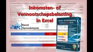 Inkomsten of Vennootschapsbelasting berekenen in Excel ✅ [upl. by Fronniah]