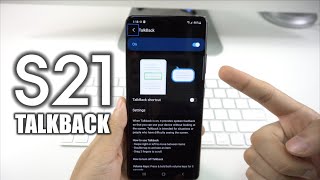 How to Disable  Turn OFF TalkBack on a Samsung Galaxy S21 [upl. by Borek188]