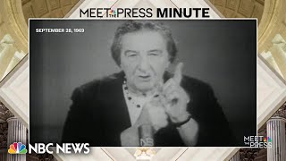 In 1969 Israeli PM Golda Meir was ‘convinced’ her grandchildren would see peace [upl. by Negam]