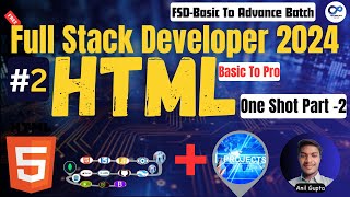 HTML Basic to Pro  Full Stack Developer 2024  FSDBasic To Advance Batch  Day  2  Part2 [upl. by Eidod21]